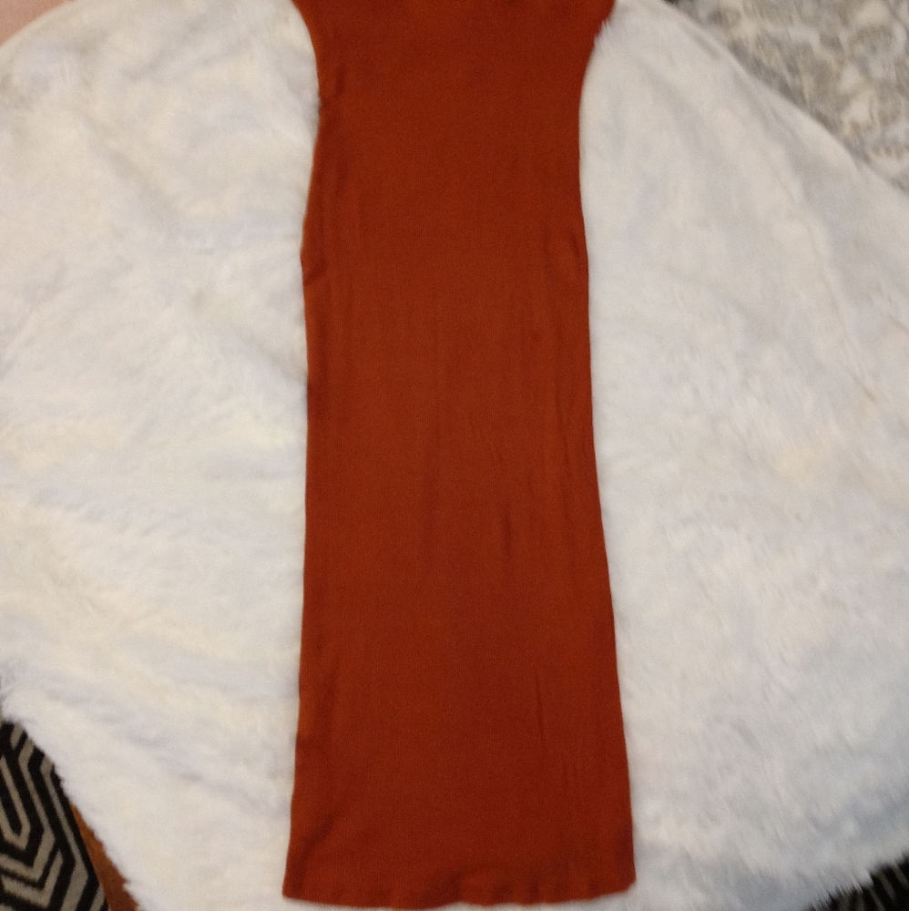 Ribbed tube dress